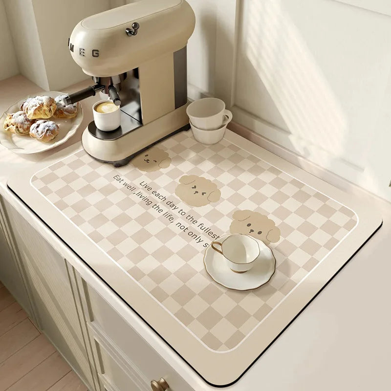 tapis plan de travail 3 chiens S