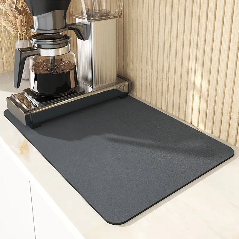 tapis plan de travail Noir S