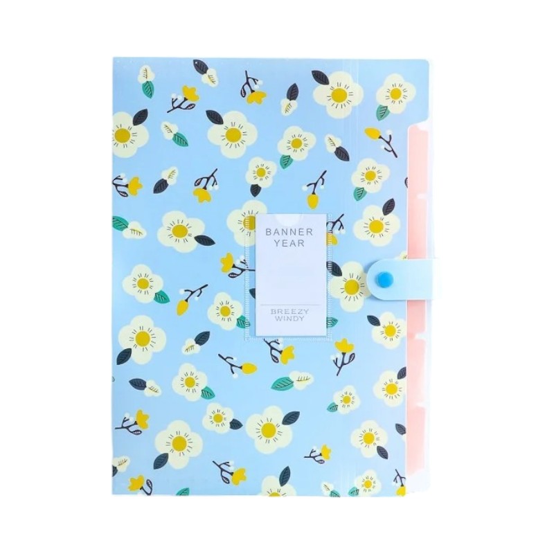 trieur pastel Fleurs bleues