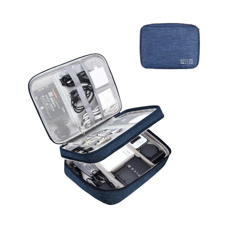 trousse electronique Double Bleu