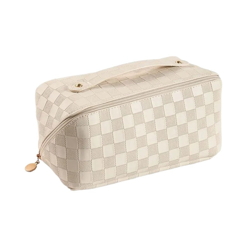 trousse de toilette cuir Beige