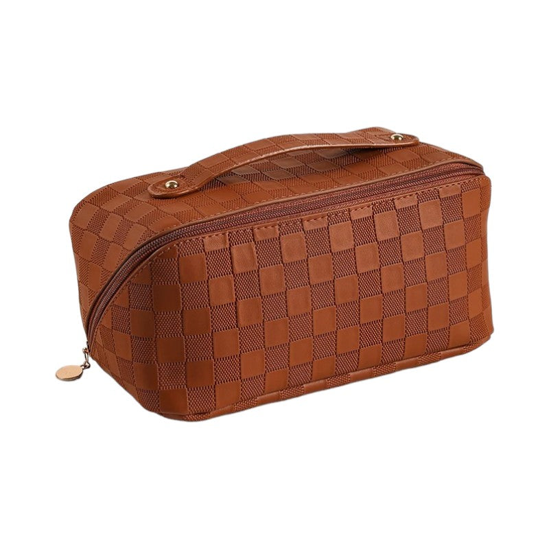 trousse de toilette cuir Marron