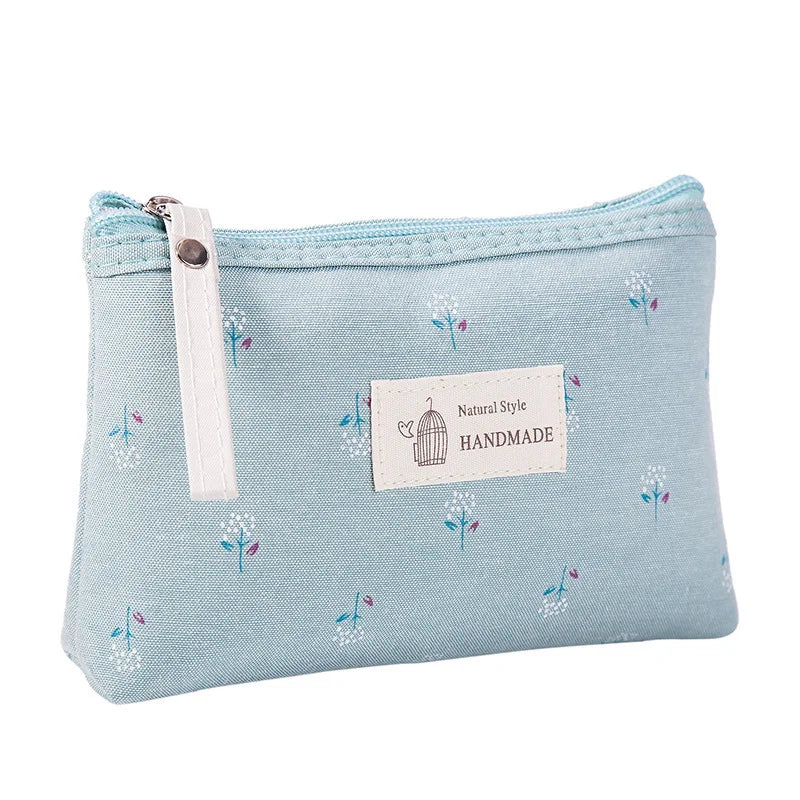 trousse de toilette fleurie Vert