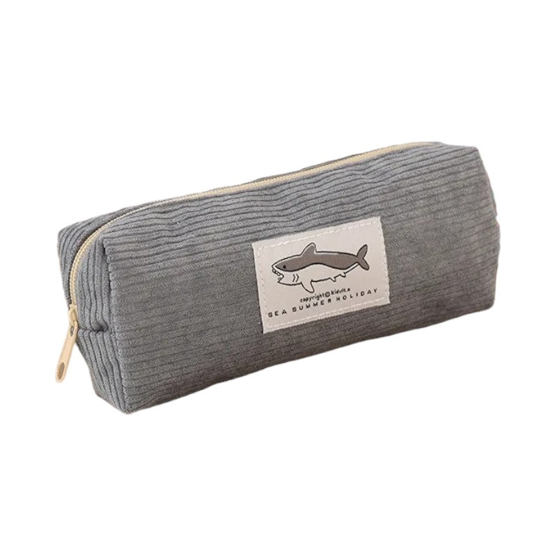 trousse en velours Gris foncé