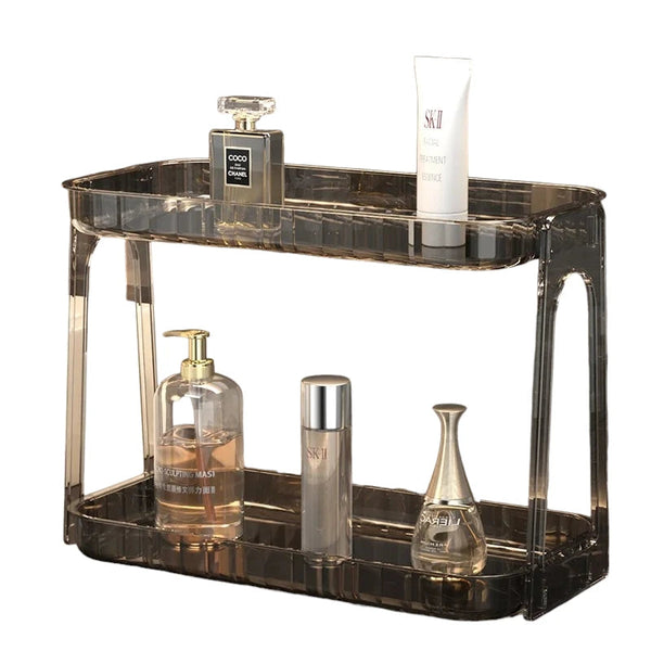 Lot De 2 étagères à épices Transparentes à 3 Niveaux En Plastique Pour Armoire, Comptoir, Réfrigérateur, Congélateur, étagère Et Garde-manger (25,9 X 23,9 X 10,9 Cm