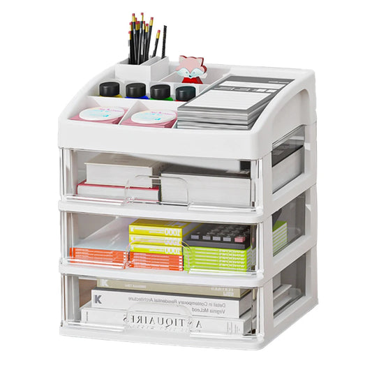 organisateur de bureau plastique Transparent