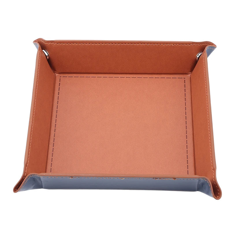 plateau cuir Marron