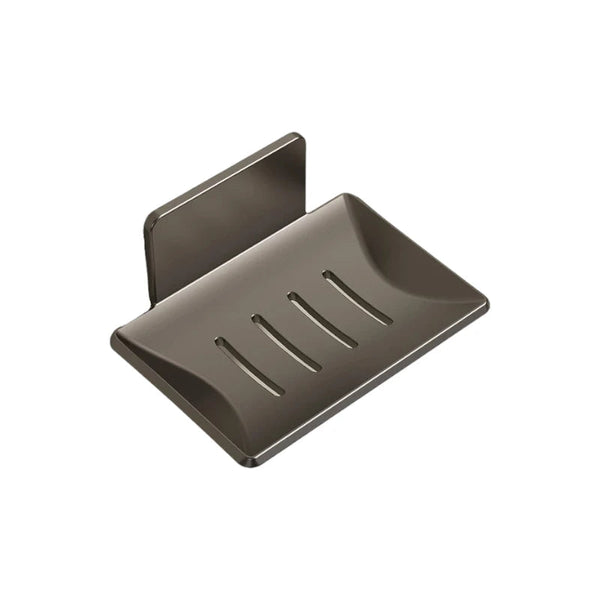 Porte Savon Douche Sans Perçage 2 Pièces INOX - Support Savon Barre Douche 18-27mm - Panier + Plateau