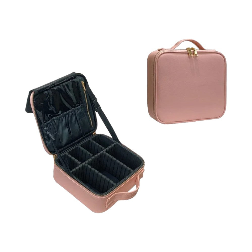 trousse maquillage compartiment Rose