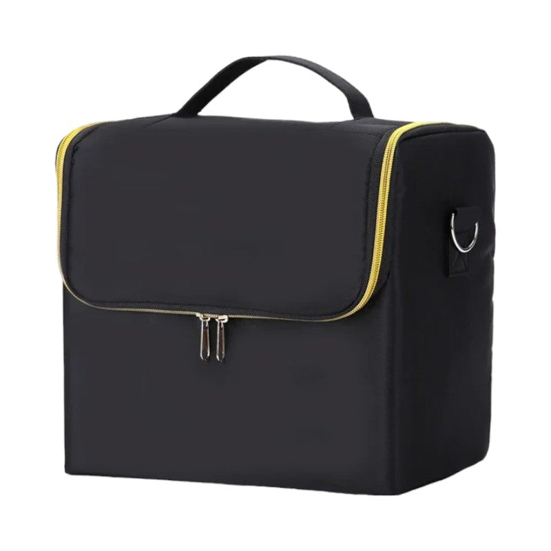 valise de maquillage Noir et or